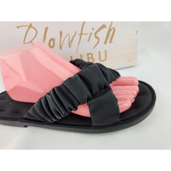 Blowfish Malibu Womens 11 Nook Slide SandalsBlack‎ Flip Flop Super Comfortable - Picture 2 of 8